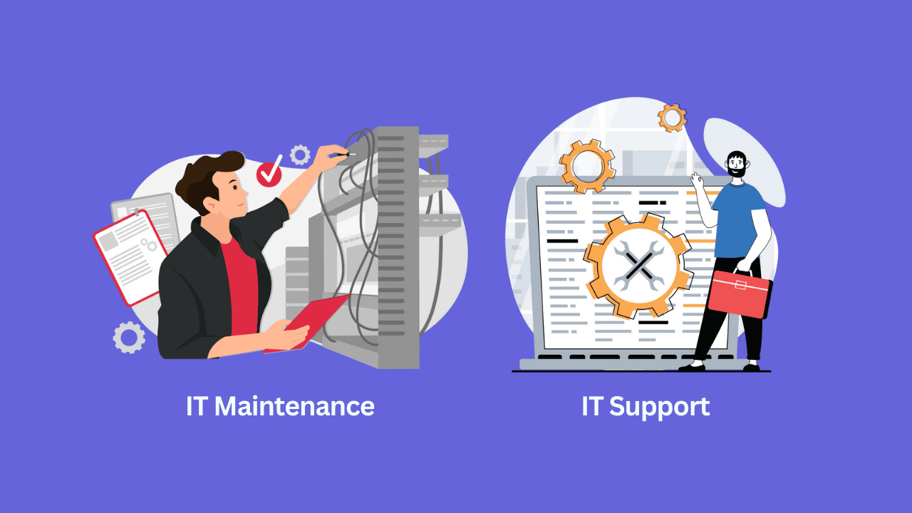 it maintenance vs support